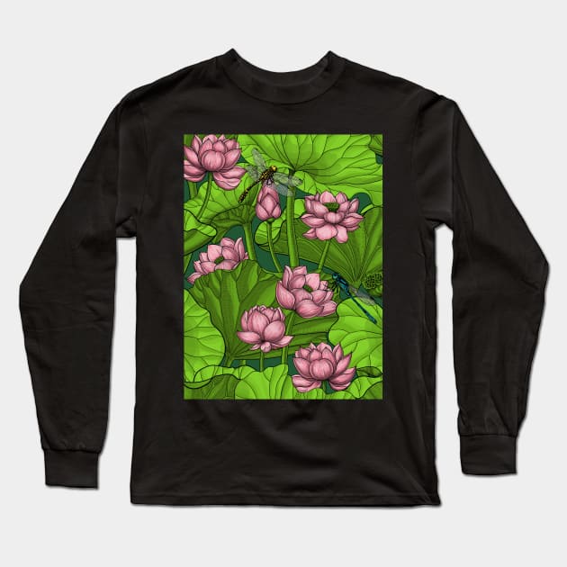 Lotus garden Long Sleeve T-Shirt by katerinamk